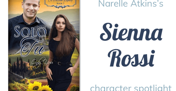 We get to hang out with one of Narelle Atkins's fictional friends from Solo Tu (book 7 of the multi-aSolo Tu with Narelle Atkins's Sienna Rossi character spotlight + giveaway