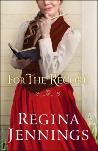 cover love books For the Record by Regina Jennings
