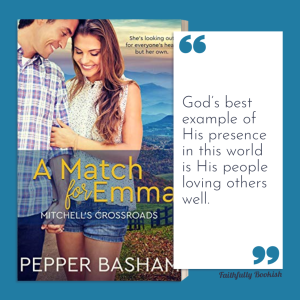A Match for Emma by Pepper Basham quote graphic by Faithfully Bookish