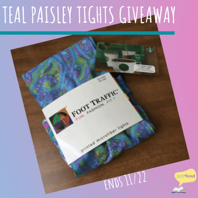 Teal Paisley Tights JustRead giveaway