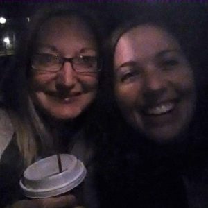 taking a selfie with the map light